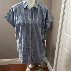 GOODTHREADS Vertical Stripped Blouse
